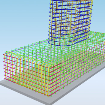 bim fundacao armacao 3d pilar