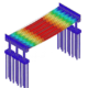 Viaduto em MEF - Modelo de elementos finitos